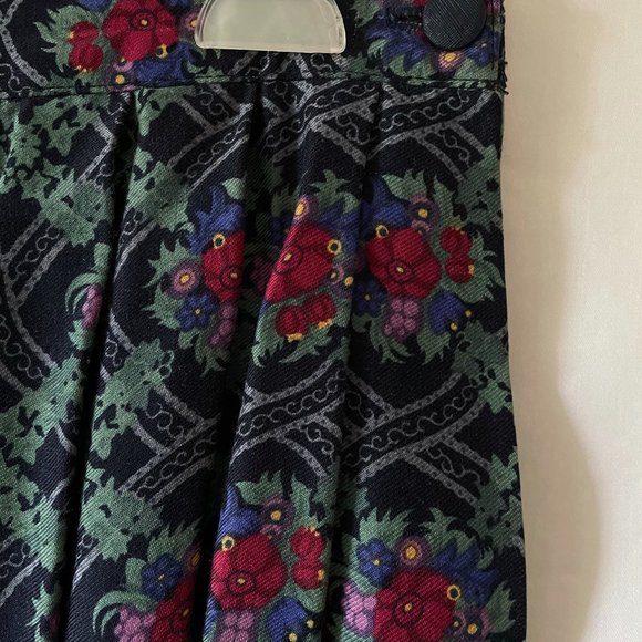 Vintage Tanner Sport Blue Patterned Pleated Skirt - Picture 4 of 6